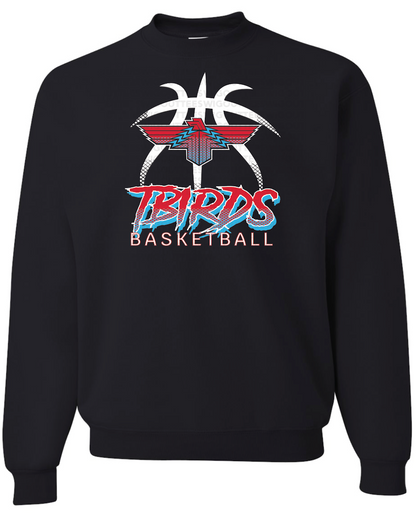 Tbirds Basketball Jerzees Nublend Crew Sweatshirt