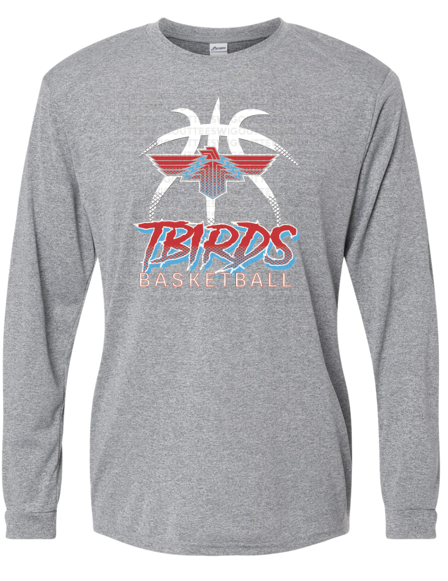 Tbirds Basketball Paragon Performance Long Sleeve T-shirt