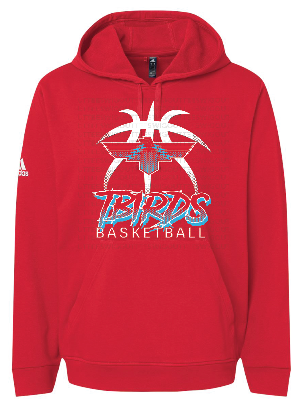 Tbirds Basketball Adidas Fleece Hooded Sweatshirt