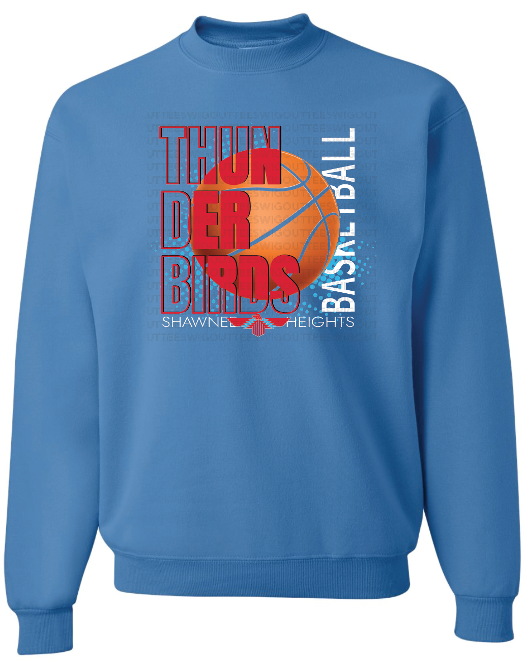 Thunderbirds Basketball Jerzees Nublend Crew Sweatshirt