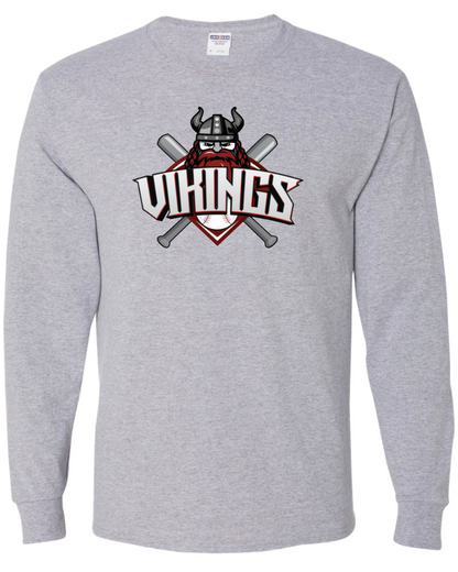 Viking Logo Gildan Ultra Cotton® Long Sleeve T-Shirt