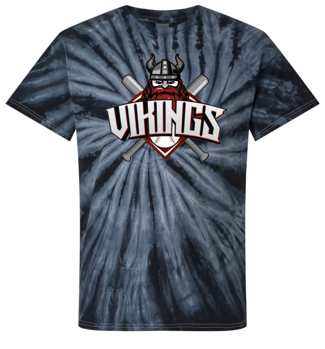 Vikings Logo Cyclone Tie Dye T-shirt