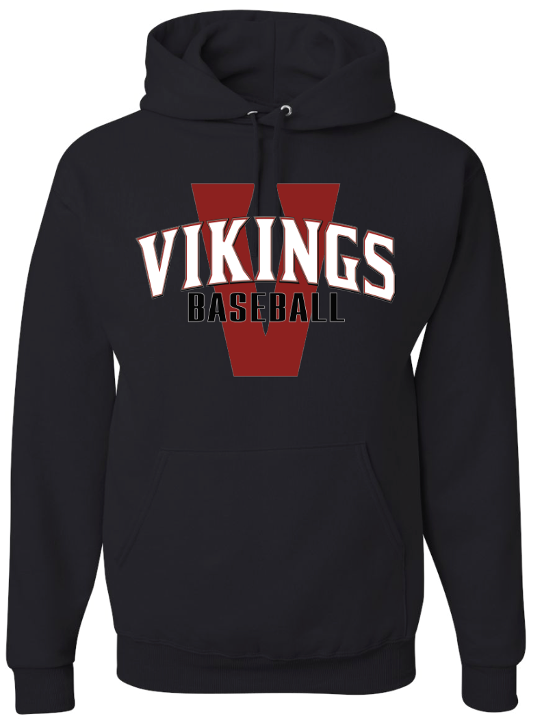 Vikings Baseball Jerzees Nublend Hooded Sweatshirt