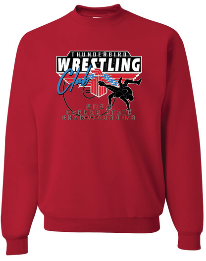 *PREORDER*(till 3/1/24) 2024 State Wrestling Championships Jerzees Crew Sweatshirt