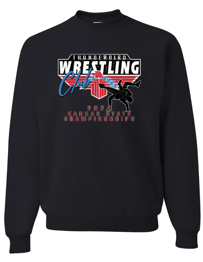 *PREORDER*(till 3/1/24) 2024 State Wrestling Championships Jerzees Crew Sweatshirt