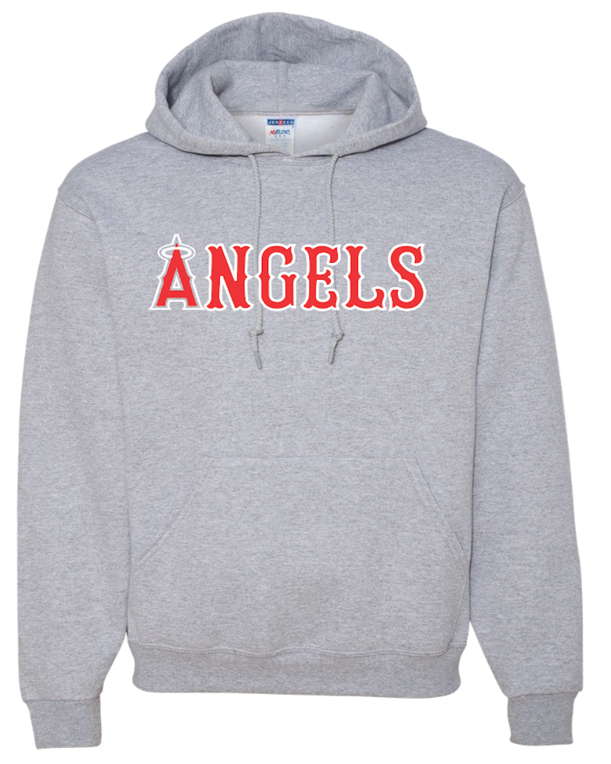 Angels Baseball Jerzees Nublend Hooded Sweatshirt