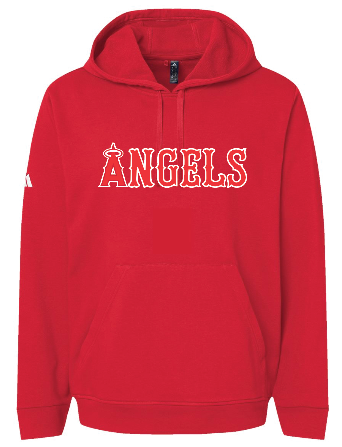 Angels Baseball Adidas Fleece Hooded Sweatshirt