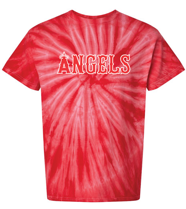 Angels Baseball Cyclone Tie Dye T-shirt