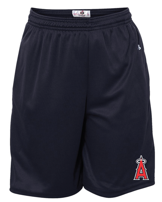Angels Baseball Badger Pocketed Shorts