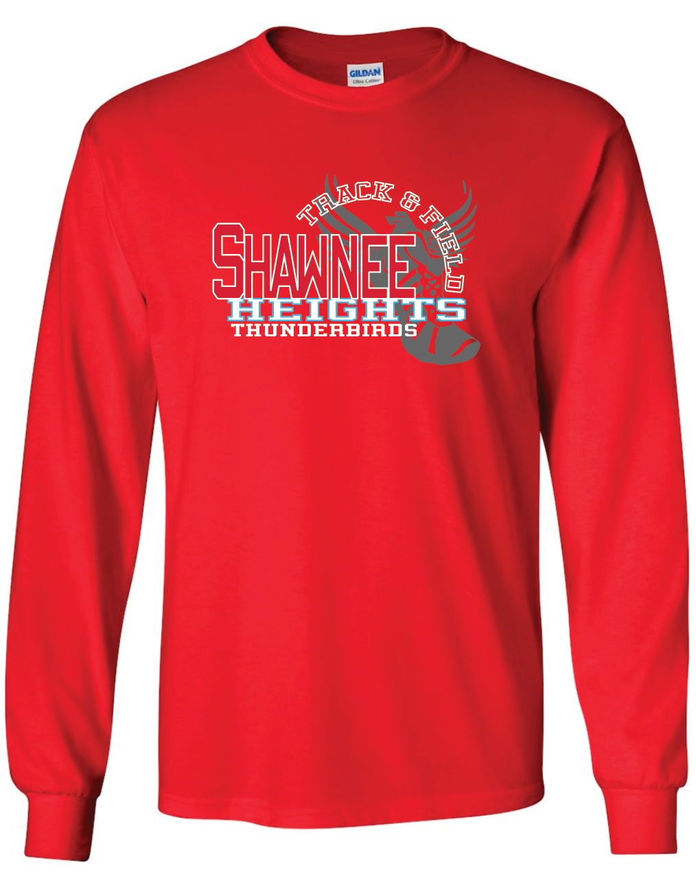 Shawnee Heights Track & Field Gildan Ultra Cotton Long Sleeve T-Shirt