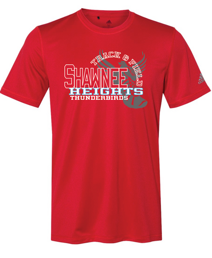 Shawnee Heights Track & Field Adidas Sports T-shirt