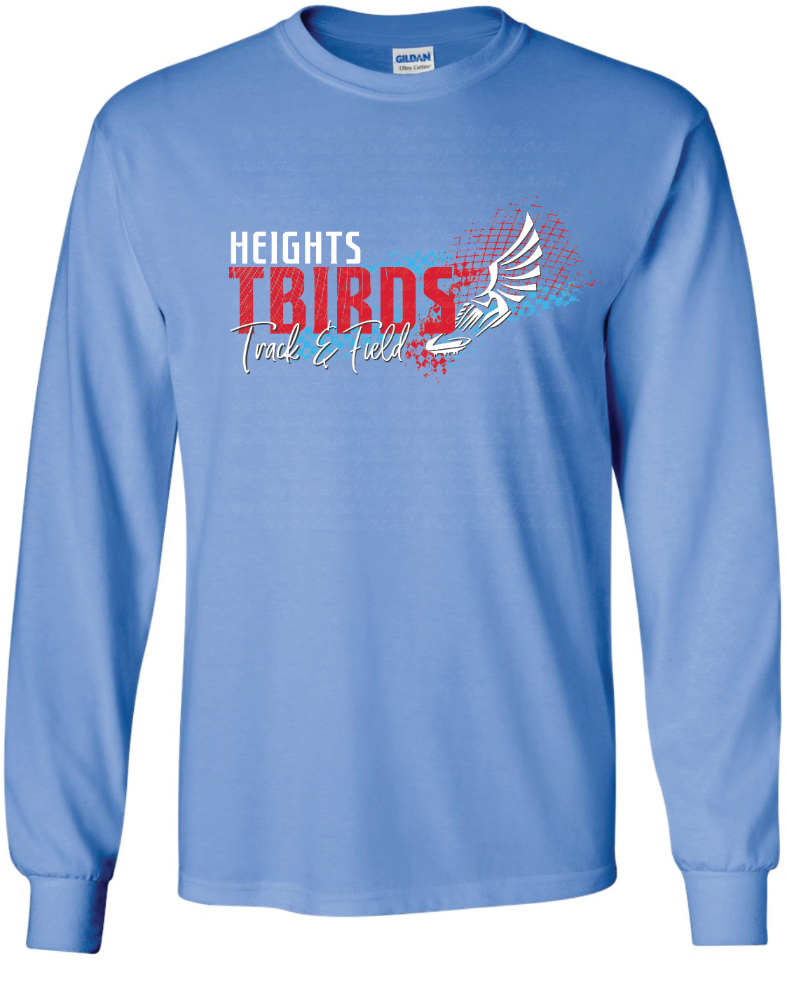 Tbirds Track & Field Gildan Ultra Cotton Long Sleeve T-Shirt