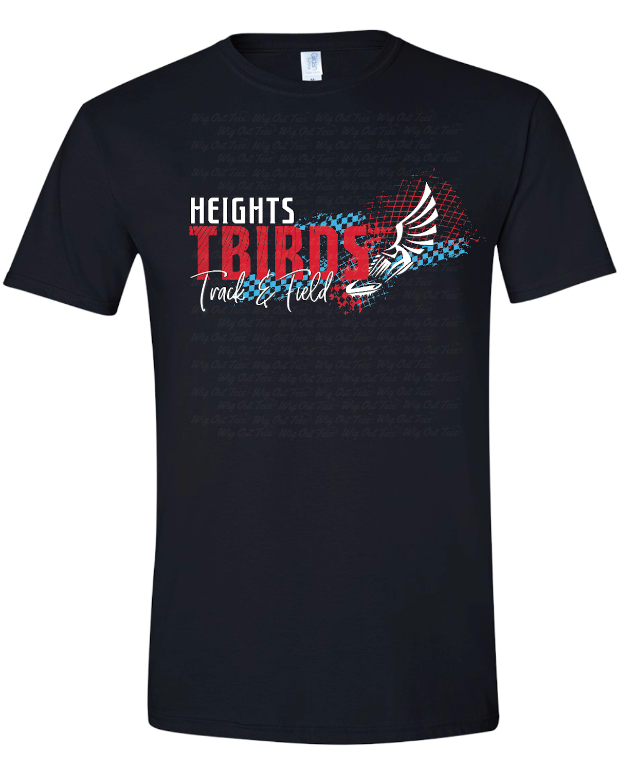 Tbirds Track and Field Softstyle Tshirt Wig Out Tees