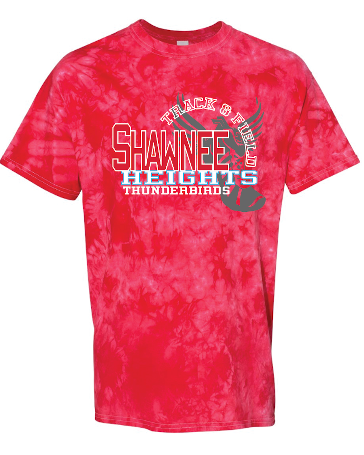 Shawnee Heights Track & Field Crystal Tie Dye T-shirt