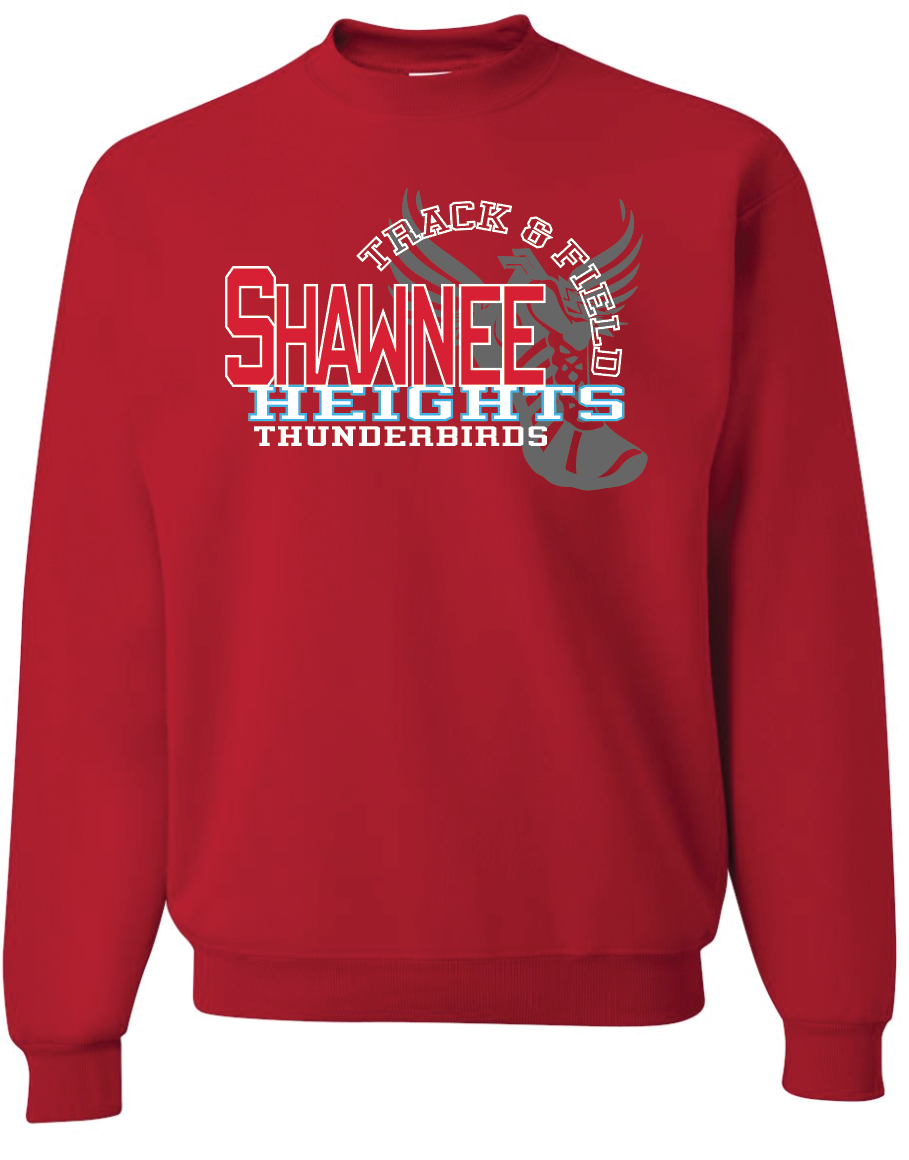 Shawnee Heights Track & Field Jerzees Nublend Crew Sweatshirt