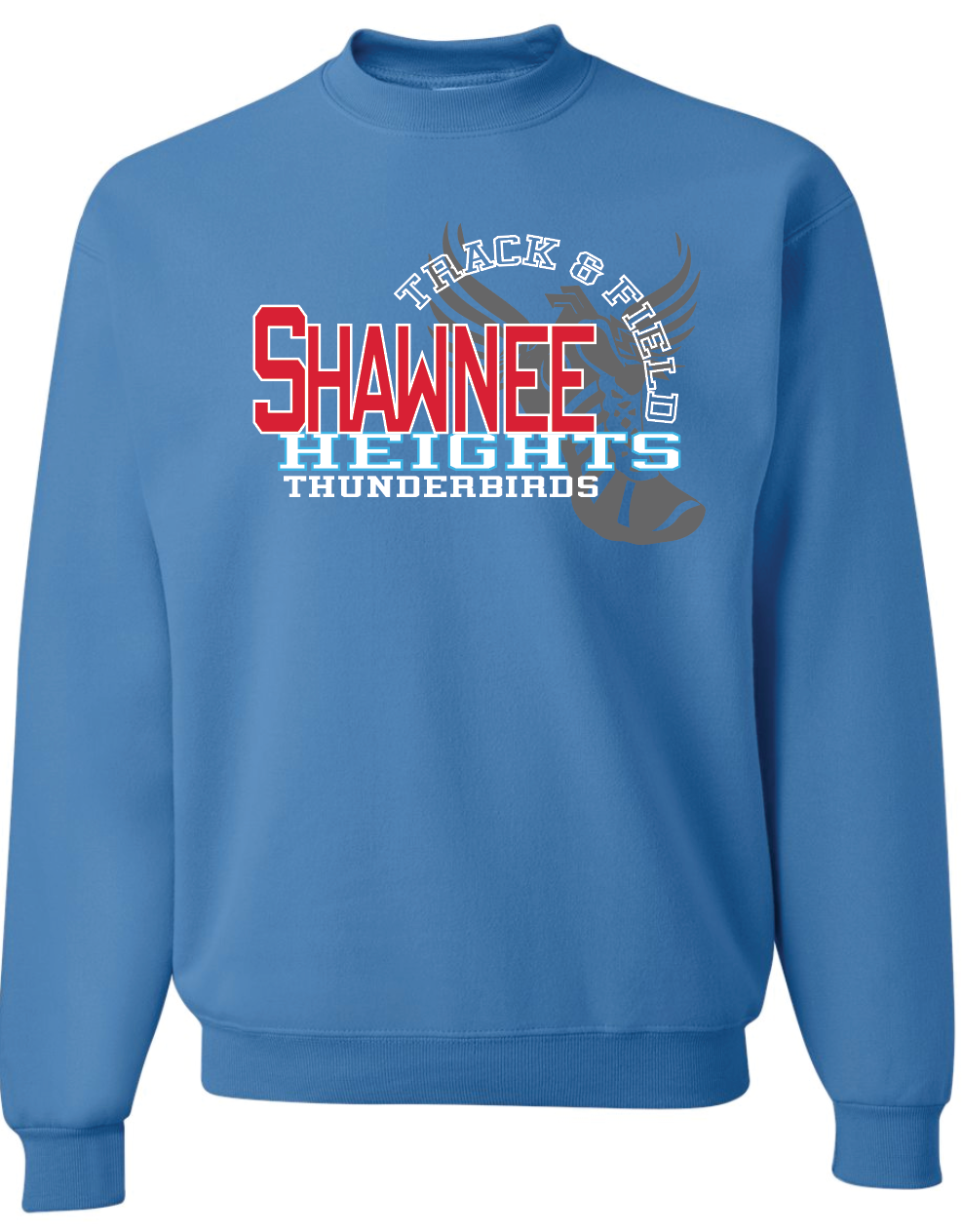 Shawnee Heights Track & Field Jerzees Nublend Crew Sweatshirt