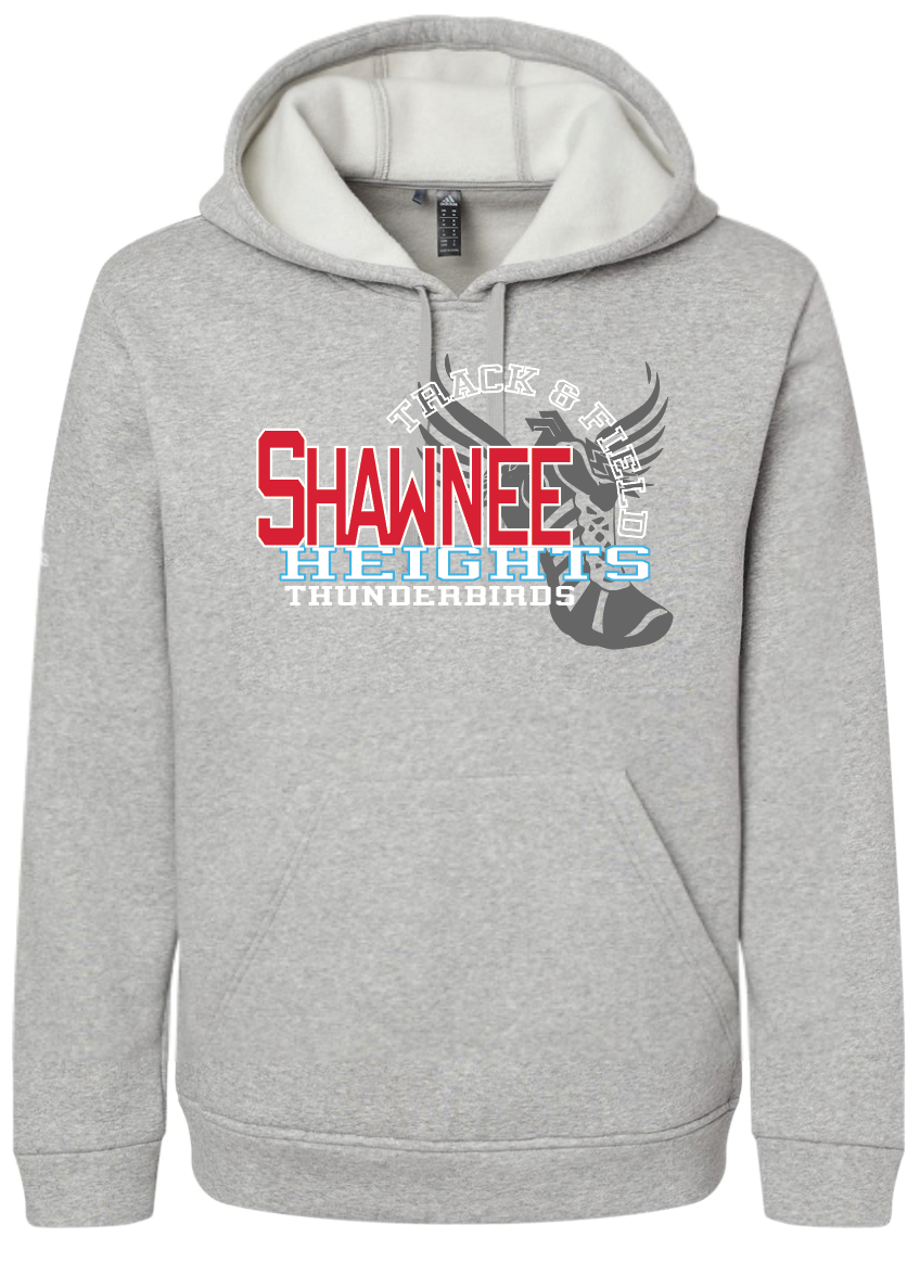 Shawnee Heights Track & Field Adidas Fleece Hooded Sweatshirt