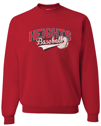 Heights Baseball Jerzees Nublend Crew Sweatshirt