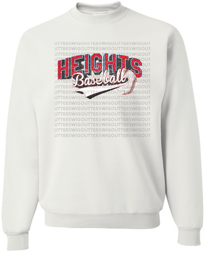 Heights Baseball Jerzees Nublend Crew Sweatshirt