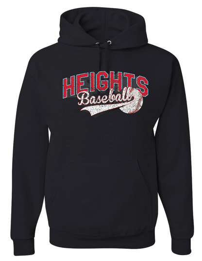 Heights Baseball Jerzees Nublend Hooded Sweatshirt