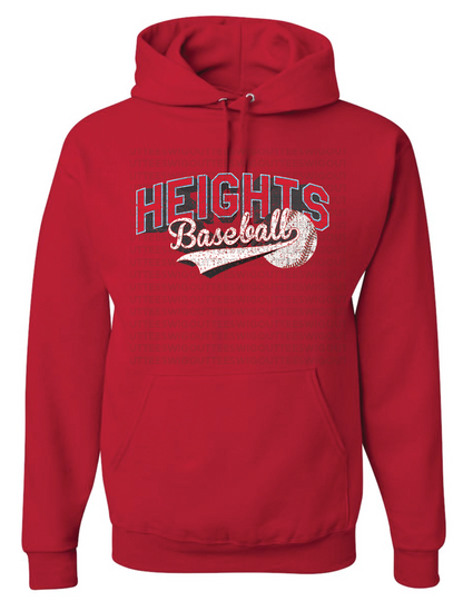 Heights Baseball Jerzees Nublend Hooded Sweatshirt