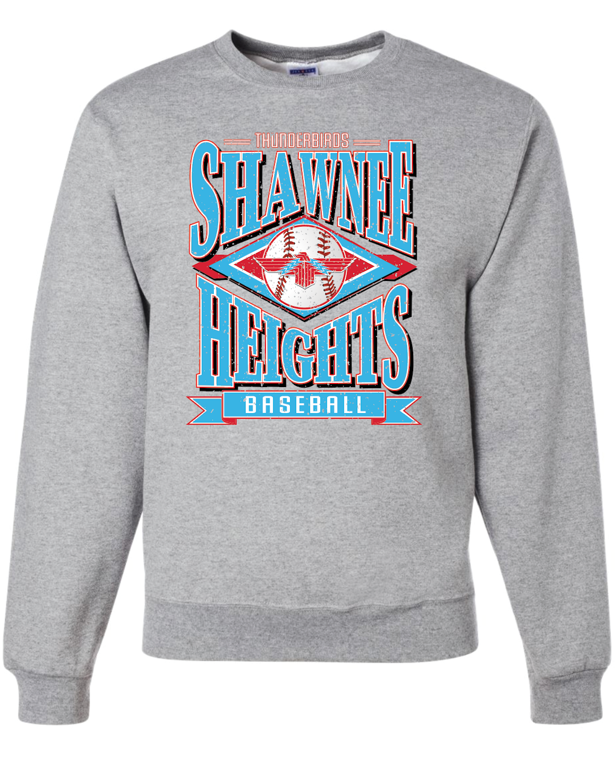 Vintage Shawnee Heights Baseball Gildan Softstyle T-Shirt