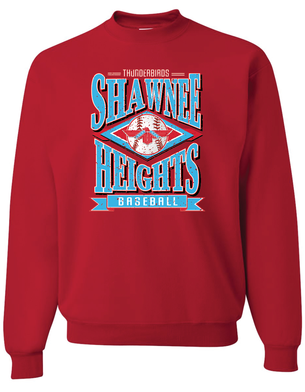 Vintage Shawnee Heights Baseball Gildan Softstyle T-Shirt