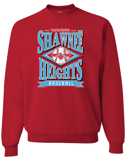 Vintage Shawnee Heights Baseball Gildan Softstyle T-Shirt