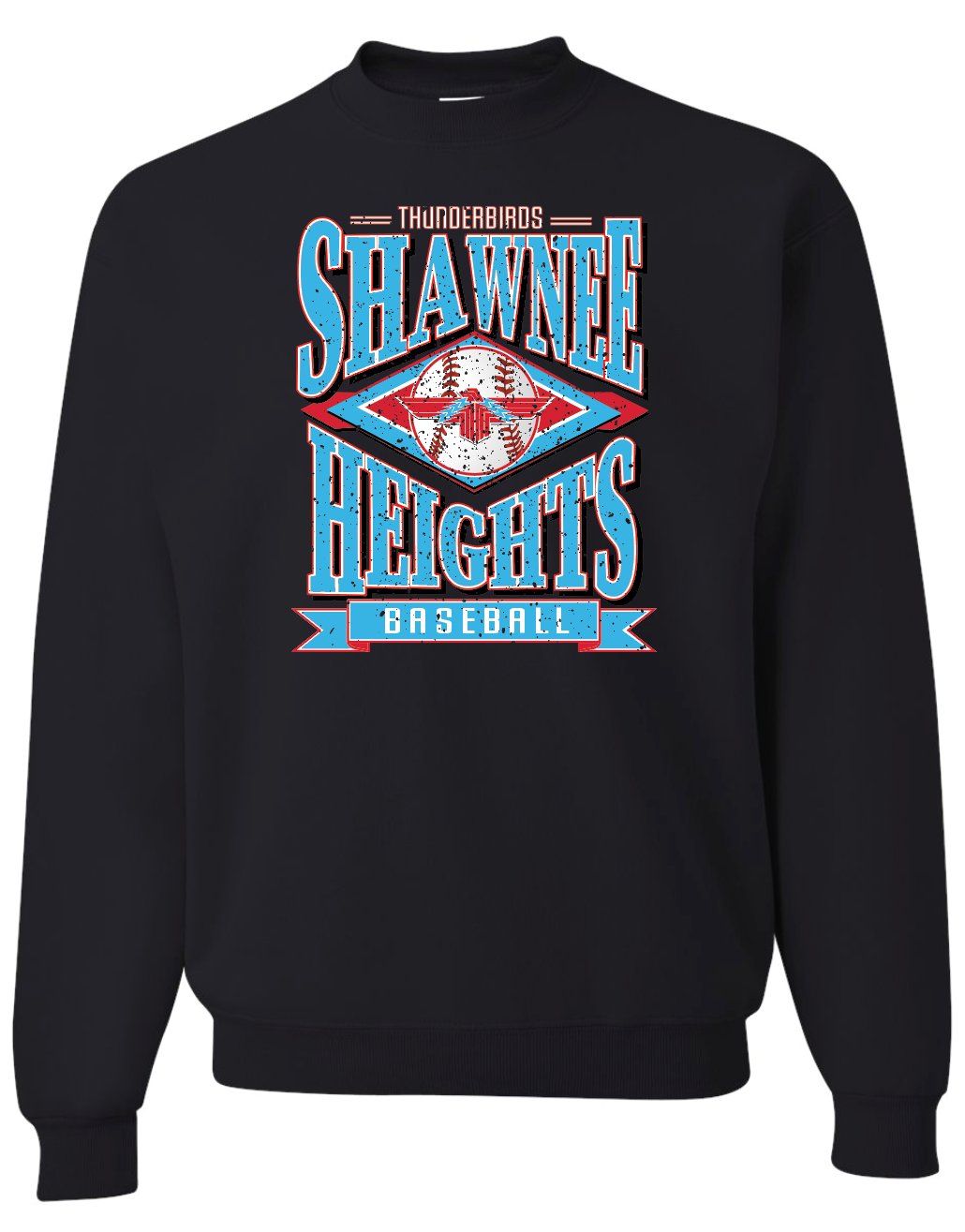 Vintage Shawnee Heights Baseball Gildan Softstyle T-Shirt