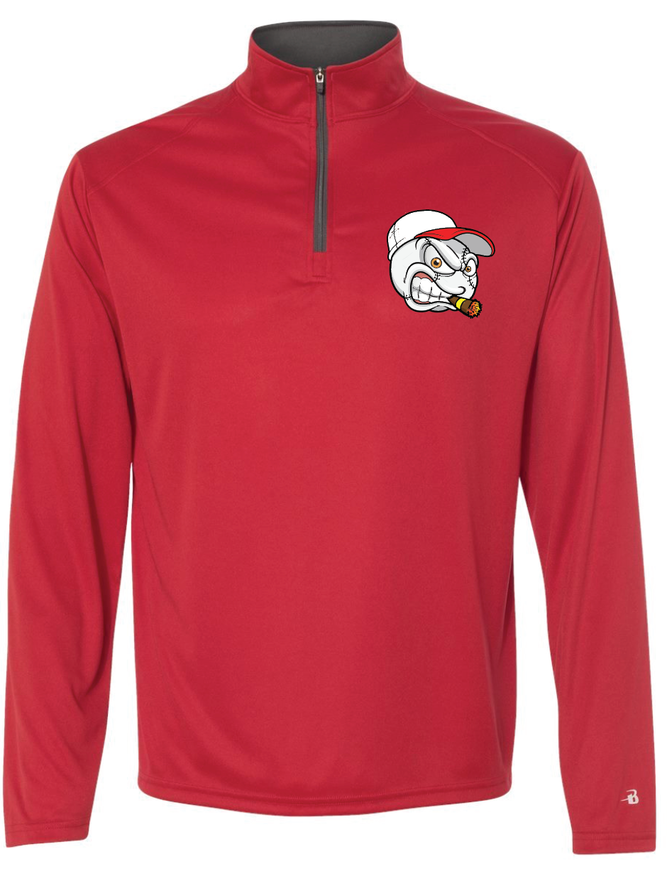 Stogies Logo Badger B-Core Quarter-Zip Pullover