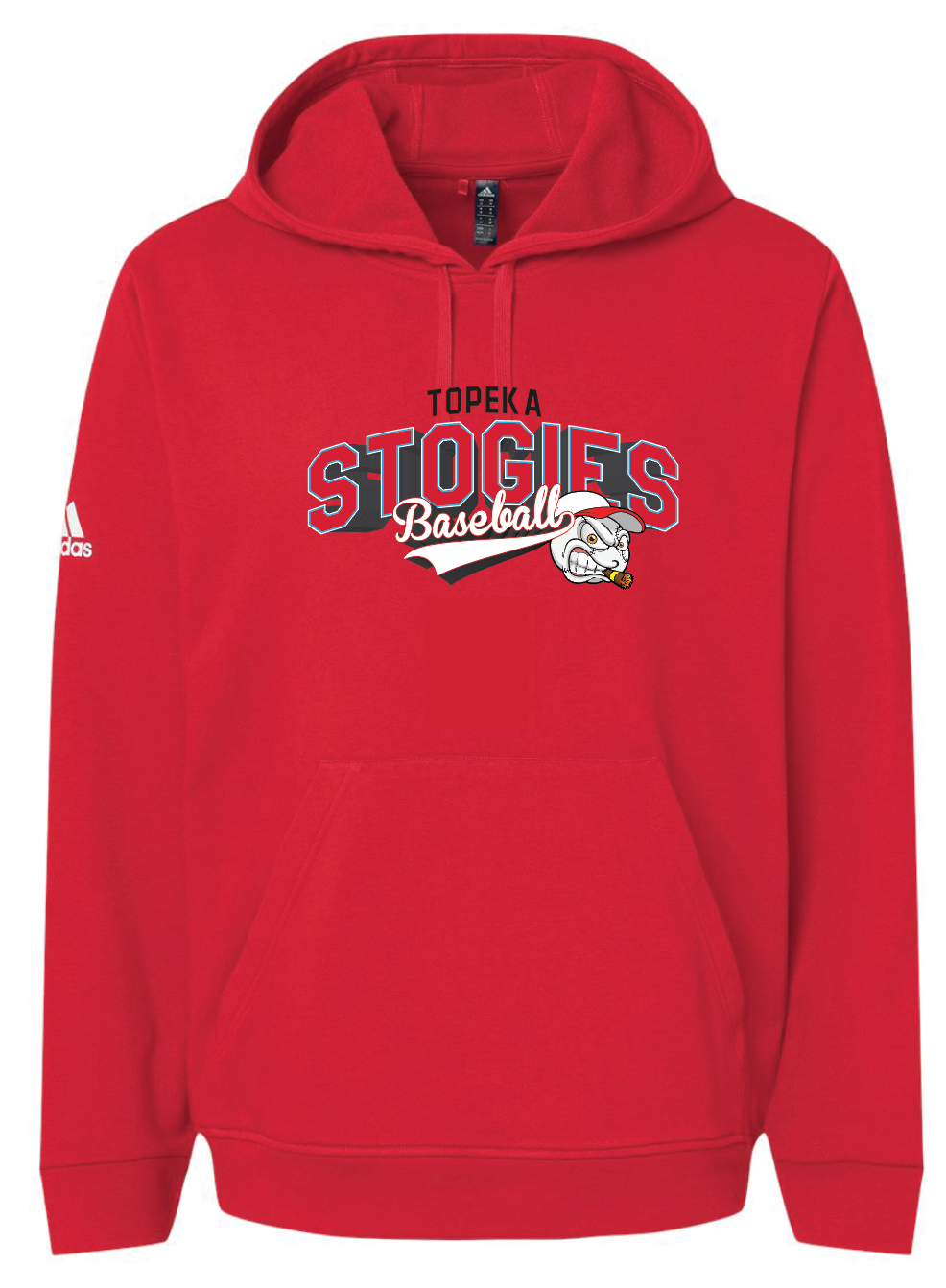 Stogies Baseball Adidas Fleece Hooded Sweatshirt