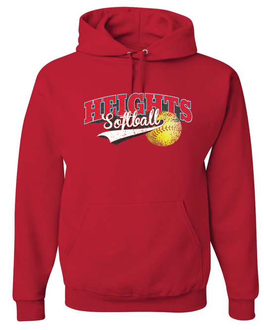 Heights Softball Jerzees Nublend Hooded Sweatshirt