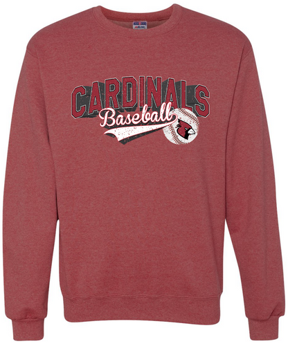 Cardinals Baseball Jerzees Nublend Crew Sweatshirt