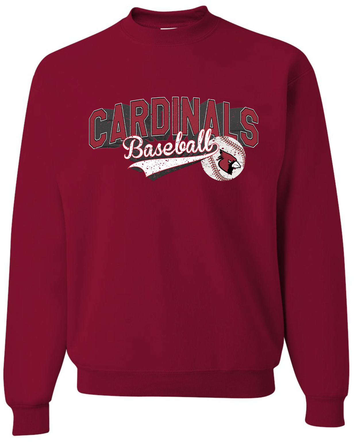 Cardinals Baseball Jerzees Nublend Crew Sweatshirt