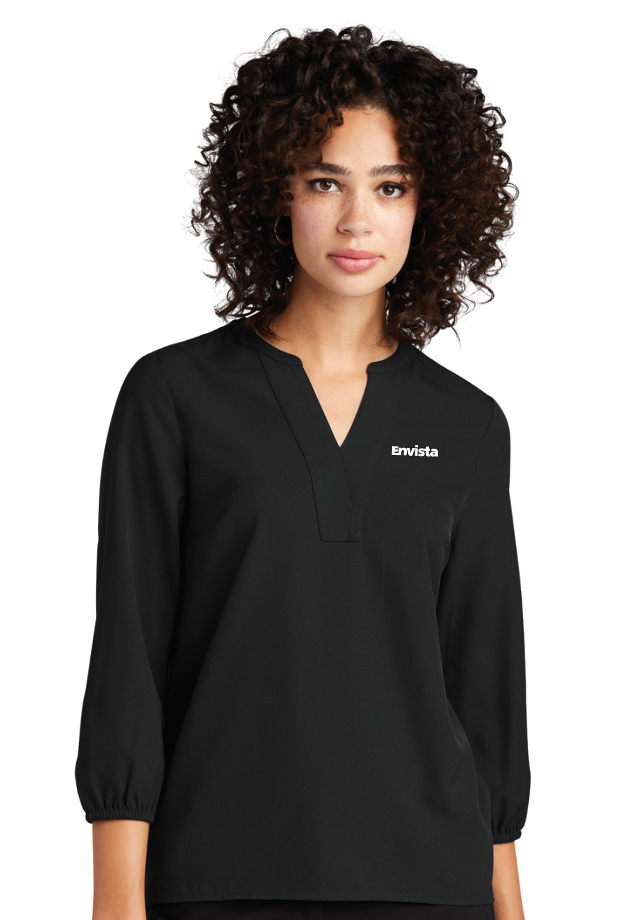 Envista Mercer+Mettle® Women's Stretch Crepe 3/4-Sleeve Blouse