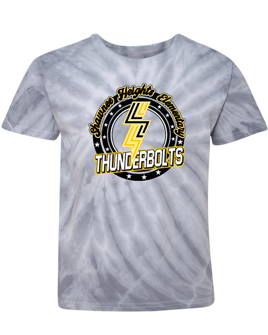 Shawnee Heights Thunderbolts Tie-Dyed T-Shirt