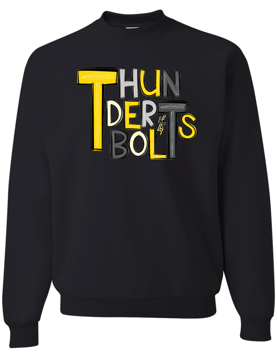 Thunderbolts Doodle Crew Sweatshirt