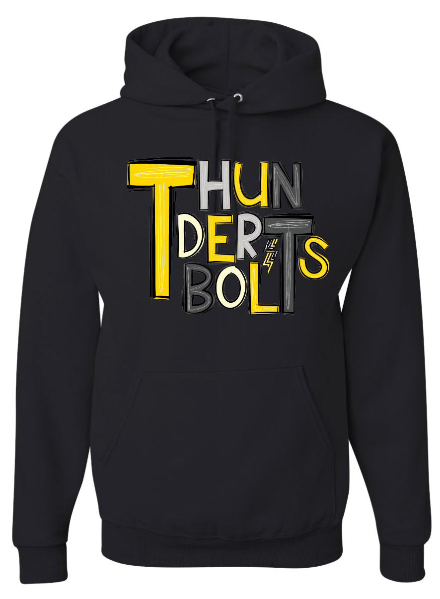 Thunderbolts Doodle Hooded Sweatshirt