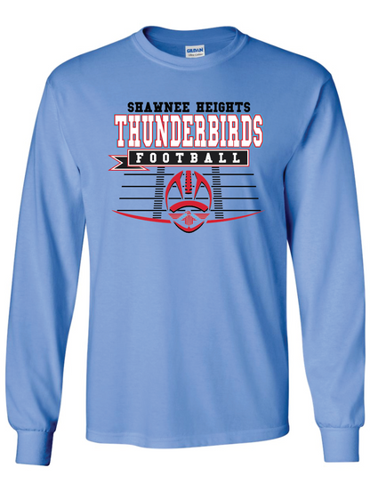 Shawnee Heights Thunderbirds Football Ultra Cotton Long Sleeve T-Shirt