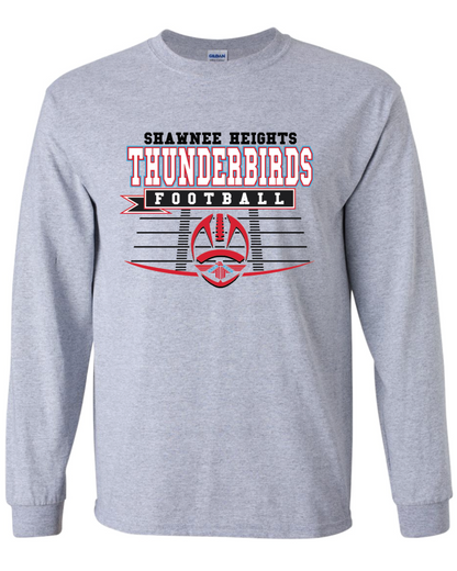 Shawnee Heights Thunderbirds Football Ultra Cotton Long Sleeve T-Shirt