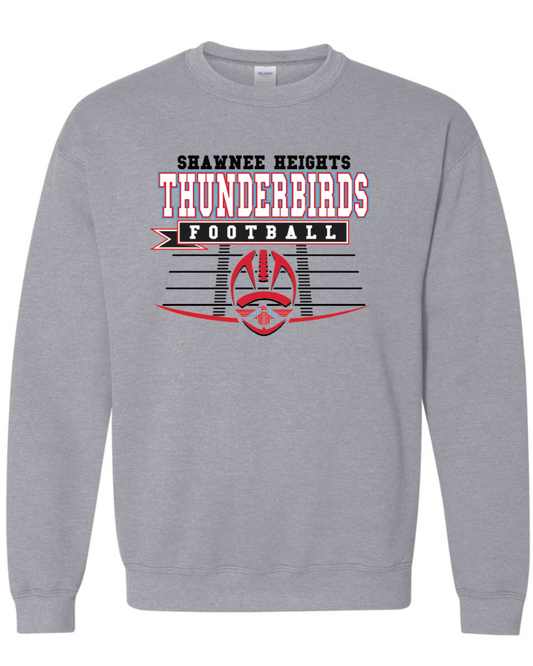 Shawnee Heights Thunderbirds Football Crew Sweatshirt