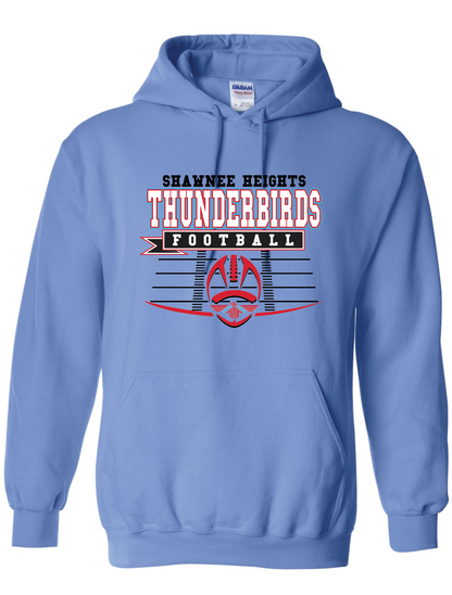 Shawnee Heights Thunderbirds Football Hooded Sweatshirt
