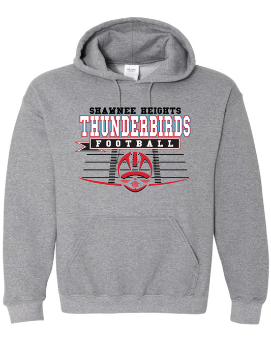 Shawnee Heights Thunderbirds Football Hooded Sweatshirt