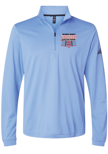 Shawnee Heights Thunderbirds Football Adidas Lightweight Quarter-Zip Pullover