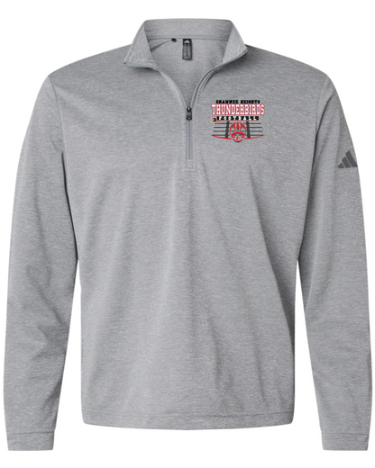 Shawnee Heights Thunderbirds Football Adidas Lightweight Quarter-Zip Pullover