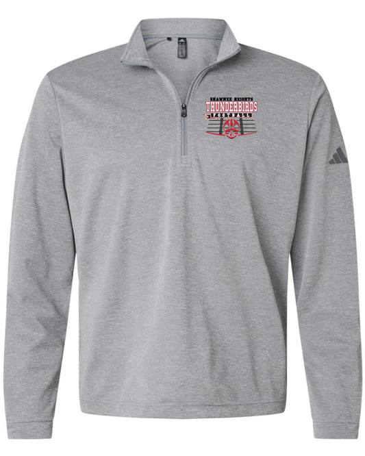 Shawnee Heights Thunderbirds Football Adidas Lightweight Quarter-Zip Pullover