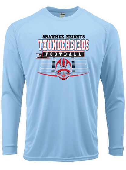 Shawnee Heights Thunderbirds Football Paragon Performance Long Sleeve T-shirt
