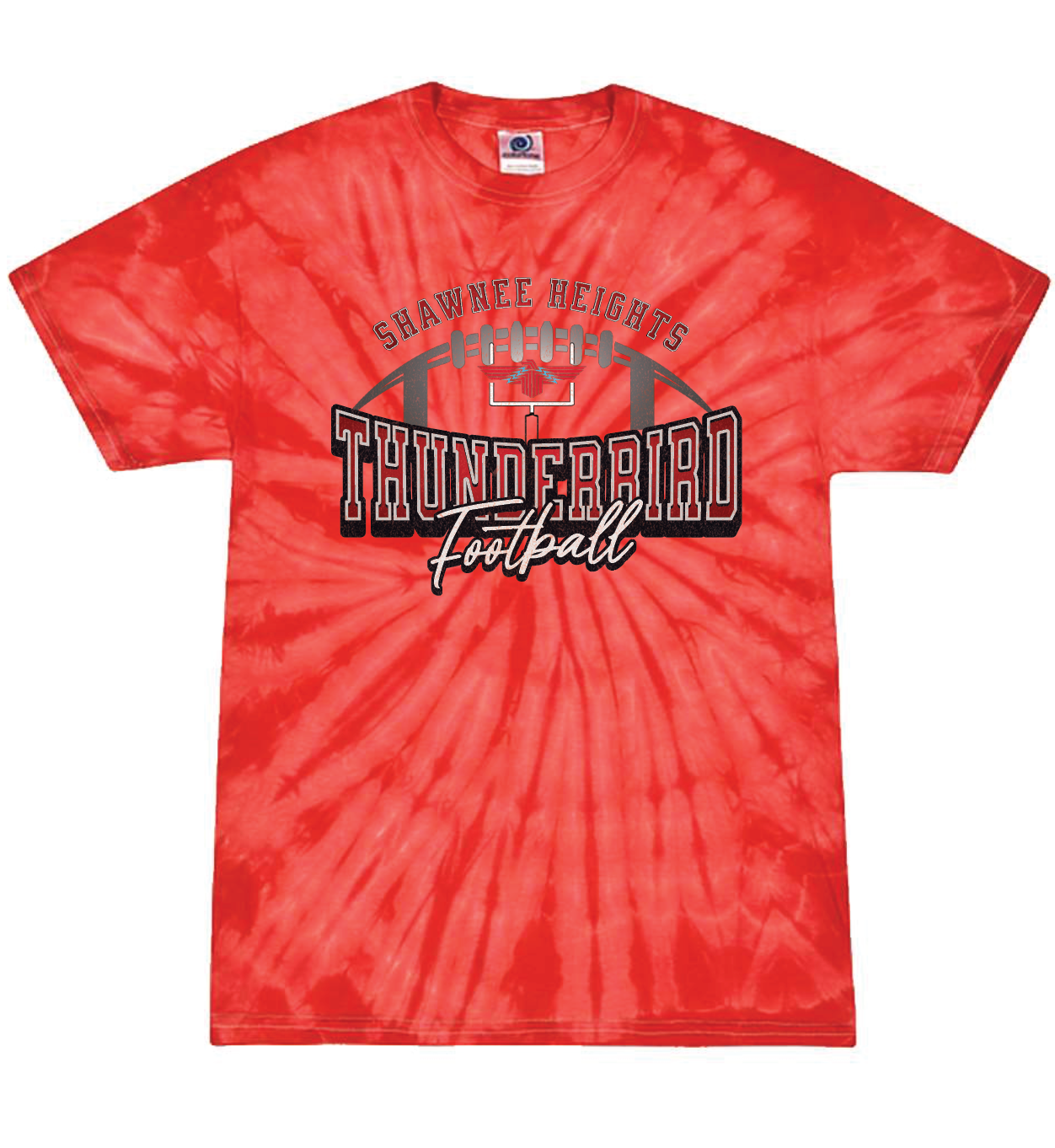 Thunderbirds FootballTie Dye T-shirt