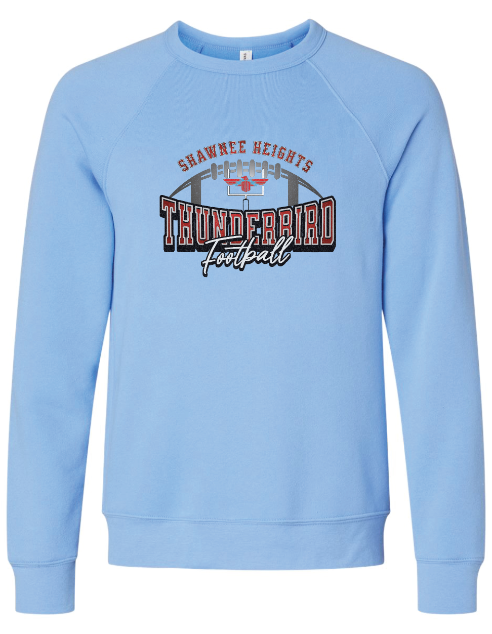 Thunderbirds Football Bella Canvas Crewneck Sweatshirt