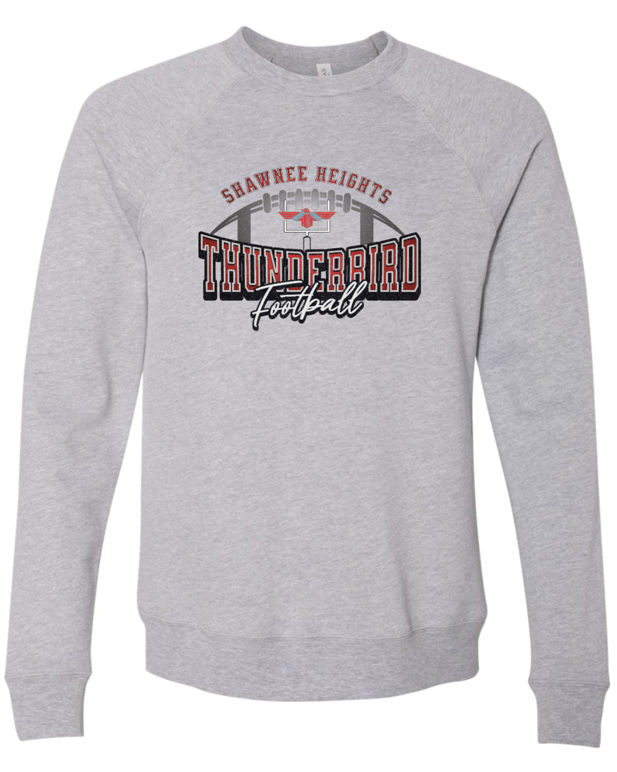 Thunderbirds Football Bella Canvas Crewneck Sweatshirt